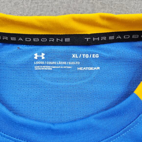 Under Armour Threadborne Shirt Heatgear Cayman Islands West Indies Vented XL - Picture 3 of 7